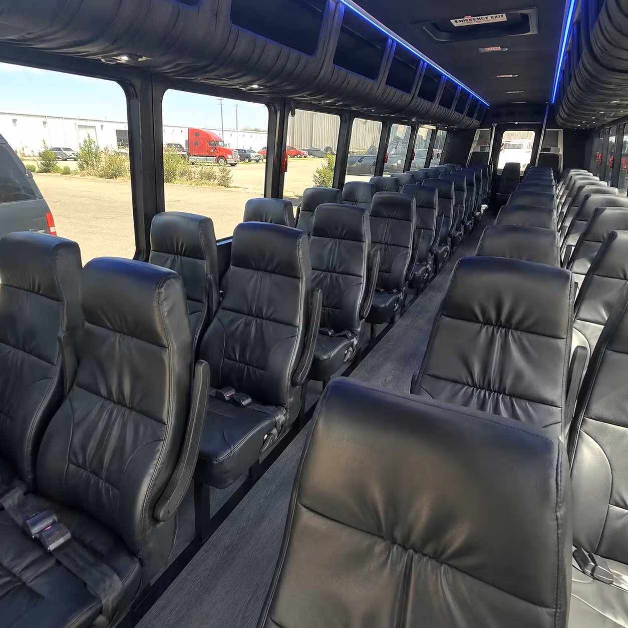 28 passenger minibus inside