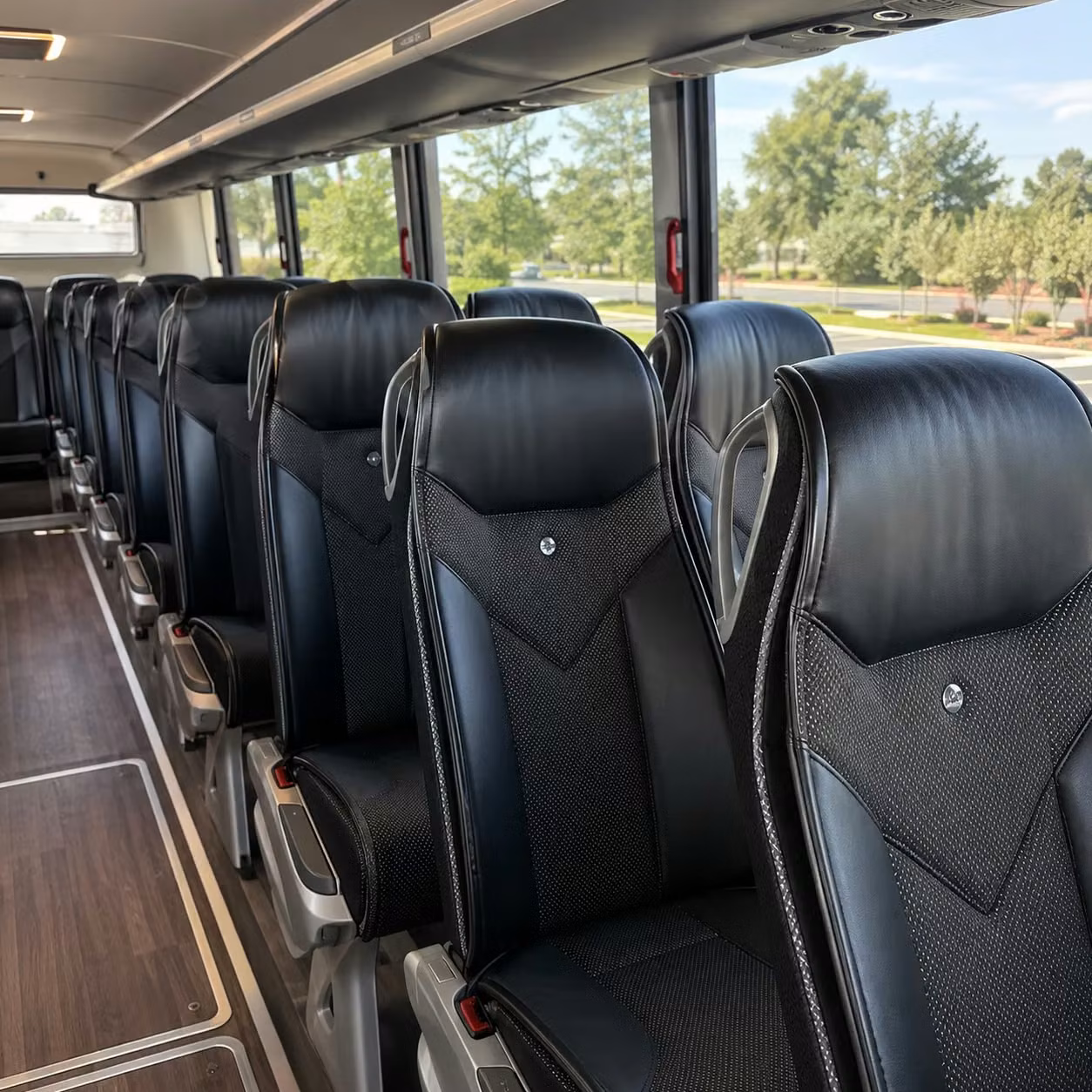 moreno valley charter bus rental interior